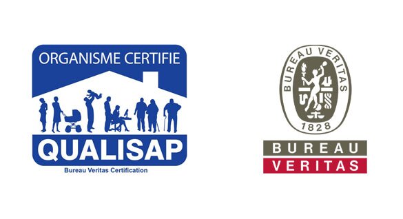 Logo Qualisap et logo bureau veritas